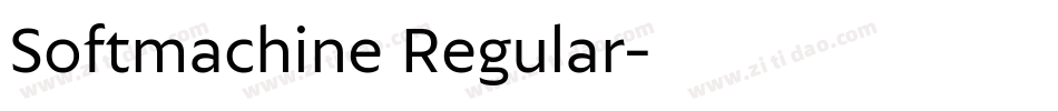 Softmachine Regular字体转换